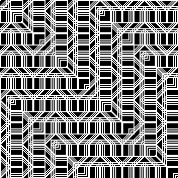 シームレスなモノクログレーディングパターンを設計します 抽象ジグザグの背景 ベクトルアート — ストックベクタ