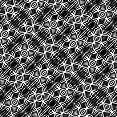 Kusursuz tek renkli ızgara deseni tasarla. Soyut iç içe geçmiş. Vektör sanatı
