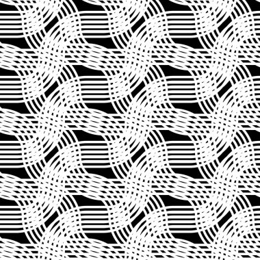 Kusursuz ızgara deseni tasarla. Soyut tek renkli sallayarak arka plan. Vektör sanatı