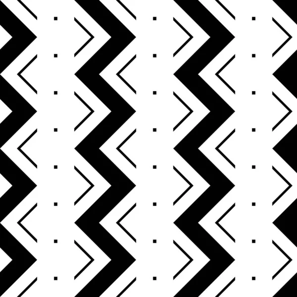 Design Seamless Monochrome Grid Pattern Abstract Zigzag Background Vector Art — Stock Vector