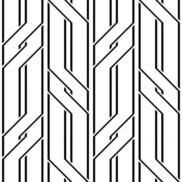 Design Senza Soluzione Continuità Modello Zig Zag Monocromatico Sfondo Astratto — Vettoriale Stock