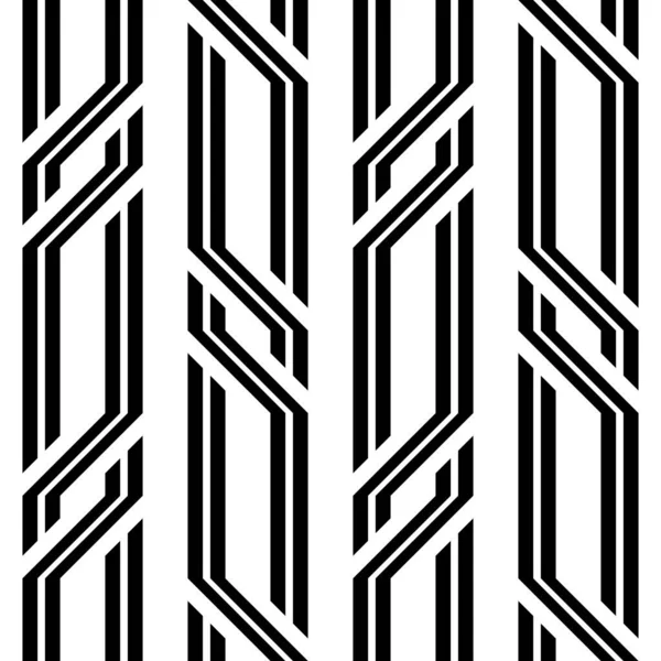 Conception Sans Couture Motif Zigzag Monochrome Fond Rayé Abstrait Art — Image vectorielle