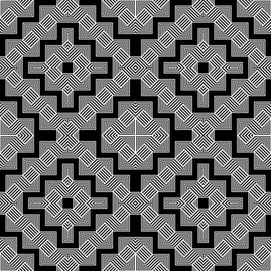 Tasarım Dikişsiz tek renkli geometrik desen. Soyut arka plan ızgara. Vektör sanat