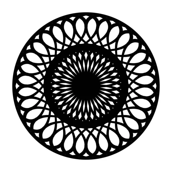 设计单色装饰圆环元件 摘要光栅背景 矢量艺术图解 — 图库矢量图片