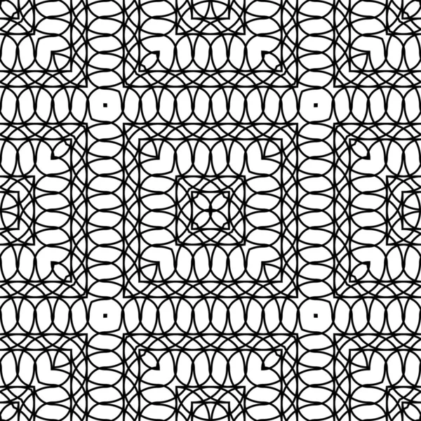 シームレスなモノクログレーディングパターンを設計します 抽象的な正方形の背景 ベクトルアート — ストックベクタ
