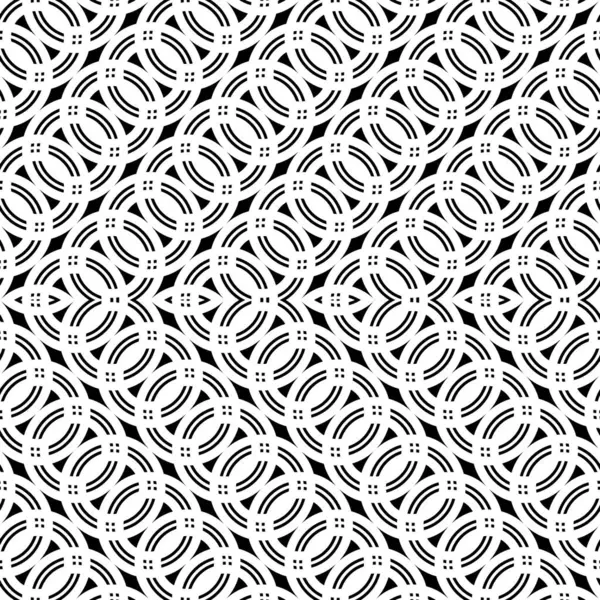 Diseña Patrón Zigzag Sin Costuras Fondo Rejilla Monocromo Abstracto Arte — Vector de stock