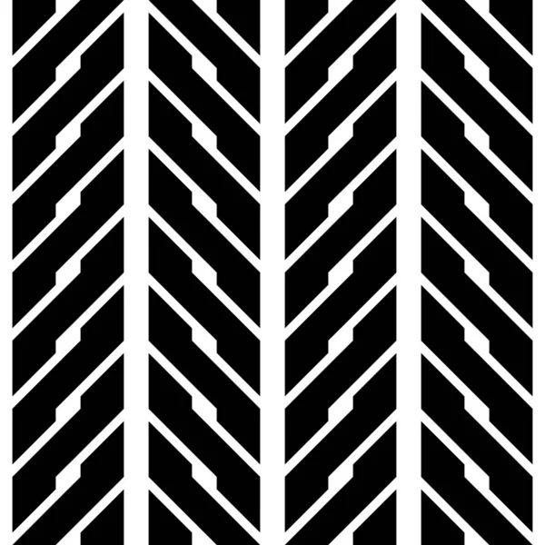 Diseña Patrón Zigzag Monocromo Sin Costuras Fondo Rayado Abstracto Arte — Archivo Imágenes Vectoriales