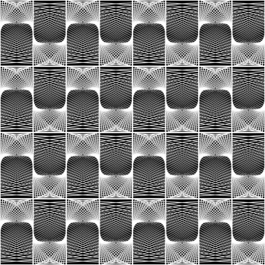 Kusursuz tek renkli dekoratif desen tasarla. Soyut çizgiler dokulu arkaplan. Vektör sanatı. Eğim yok