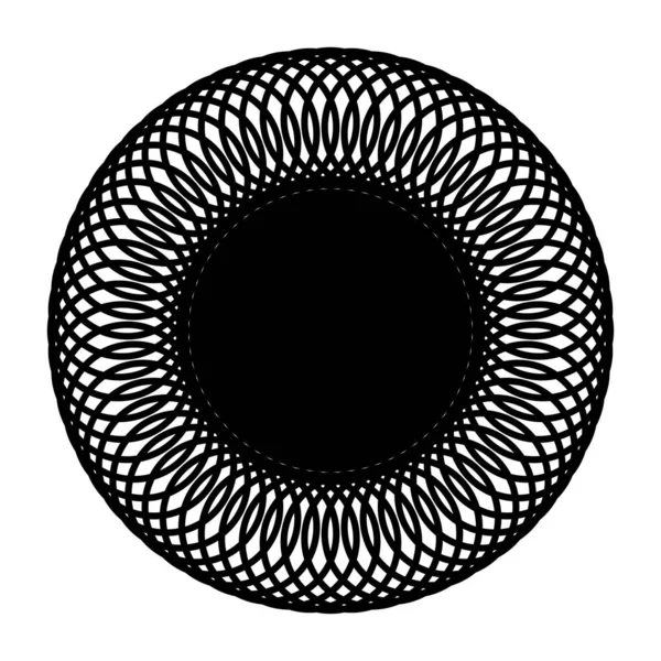 设计单色装饰圆环元件 摘要光栅背景 矢量艺术图解 — 图库矢量图片