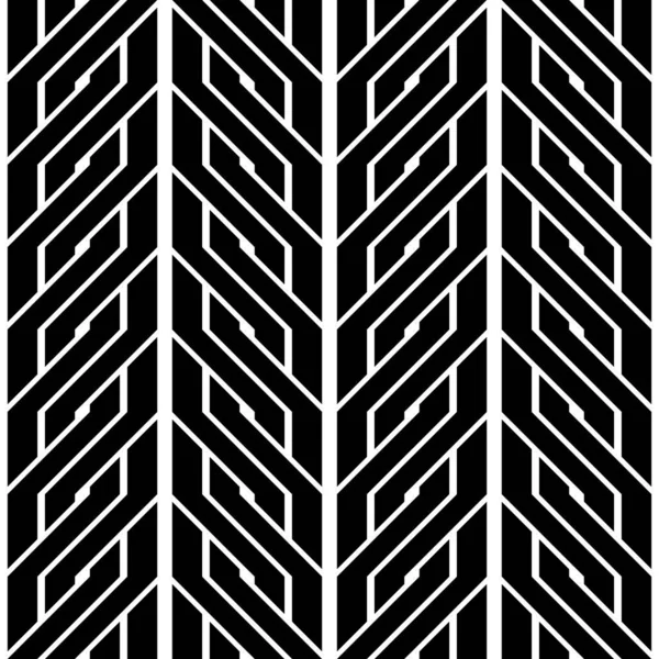 Conception Sans Couture Motif Zigzag Monochrome Fond Rayé Abstrait Art — Image vectorielle