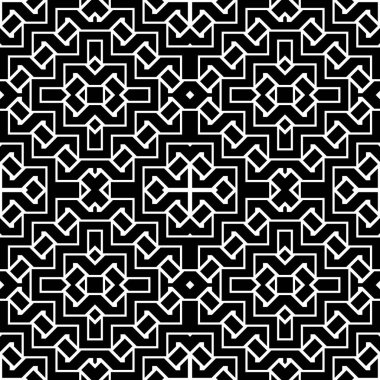 Tasarım Dikişsiz tek renkli geometrik desen. Soyut arka plan ızgara. Vektör sanat