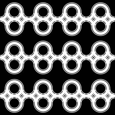 Tasarım dikişsiz geometrik dekoratif desen. Soyut tek renkli daire arka plan. Vektör sanatı