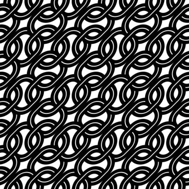 Kusursuz tek renkli ızgara deseni tasarla. Soyut iç içe geçmiş. Vektör sanatı