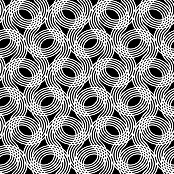 Design Seamless Monochrome Decorative Pattern Abstract Grating Background Vector Art — Stock Vector