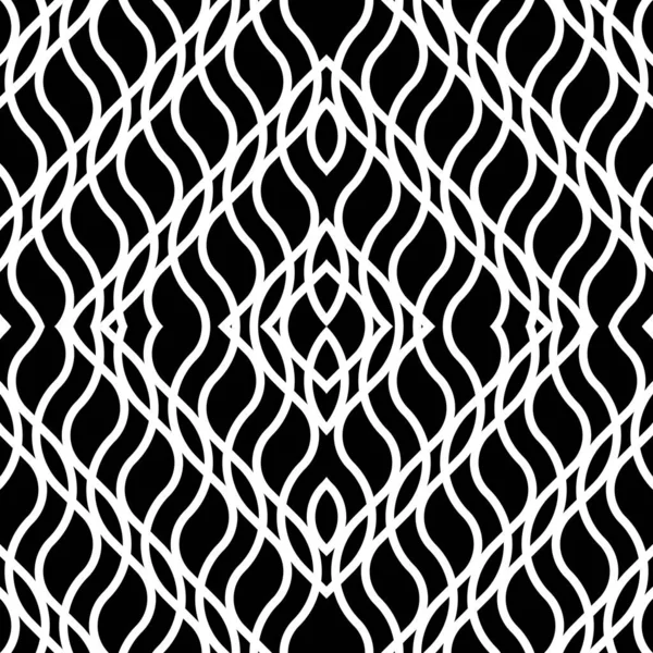 Дизайн Бесшовной Монохромной Решетки Радиатора Абстрактный Алмазный Фон Векторное Искусство — стоковый вектор
