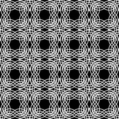 Kusursuz tek renkli ızgara deseni tasarla. Soyut iç içe geçmiş. Vektör sanatı