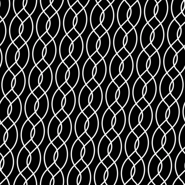 Design Nahtlosen Monochromen Gittermuster Abstrakter Vernetzter Hintergrund Vektorkunst — Stockvektor
