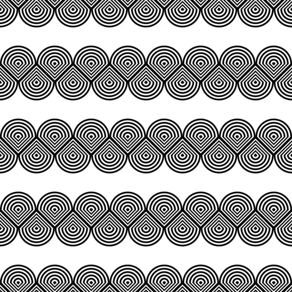 Diseña Patrón Zigzag Sin Costuras Fondo Encaje Monocromo Abstracto Arte — Vector de stock