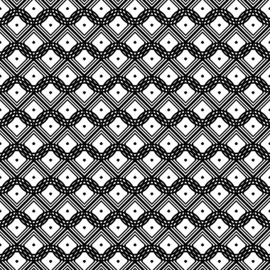 Kusursuz zikzak deseni tasarla. Soyut monokrom dantelli arka plan. Vektör sanatı