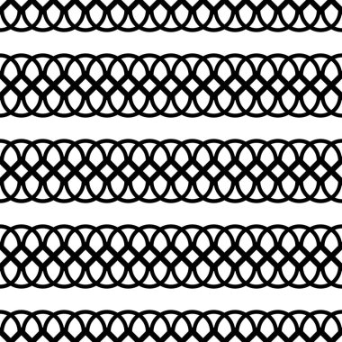 Dekoratif desenli tasarım. Soyut monokrom dantelli arka plan. Vektör sanatı