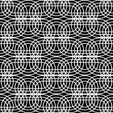 Kusursuz tek renkli ızgara deseni tasarla. Soyut iç içe geçmiş. Vektör sanatı