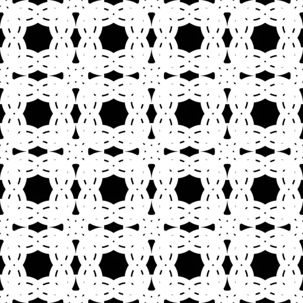 Navrhnout Bezešvé Monochromatické Mřížky Vzor Abstraktní Prokládané Pozadí Vektorové Umění — Stockový vektor