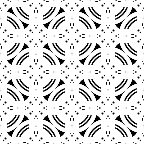 Ontwerp Naadloos Roosterpatroon Abstracte Monochroom Verweven Achtergrond Vectorkunst — Stockvector