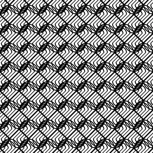 Ontwerp Naadloos Zigzagpatroon Abstracte Monochrome Kanten Achtergrond Vectorkunst — Stockvector