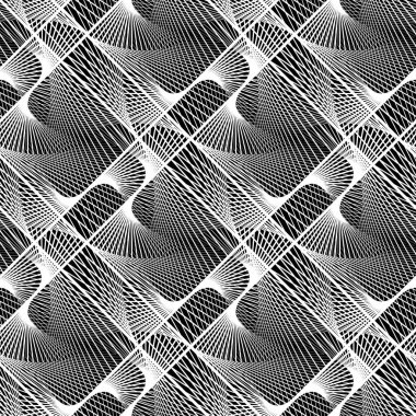 Kusursuz tek renkli dekoratif desen tasarla. Soyut çizgiler dokulu arkaplan. Vektör sanatı. Eğim yok