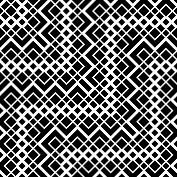 Diseño Inconsútil Patrón Rejilla Monocromática Fondo Zigzag Abstracto Arte Vectorial — Archivo Imágenes Vectoriales