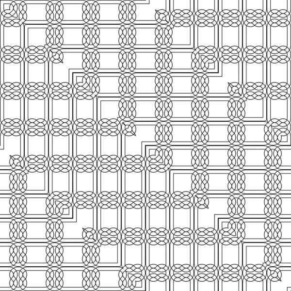 Ontwerp Naadloos Zigzagpatroon Abstracte Monochrome Kanten Achtergrond Vectorkunst — Stockvector