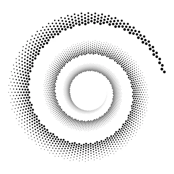 Formatervezési Spirál Pontok Háttér Absztrakt Monokróm Háttér Vektor Művészet Illusztráció — Stock Vector