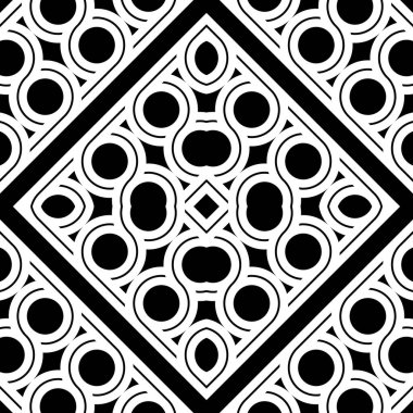 Kusursuz geometrik desen tasarla. Soyut monokrom elmas arkaplan. Vektör sanatı