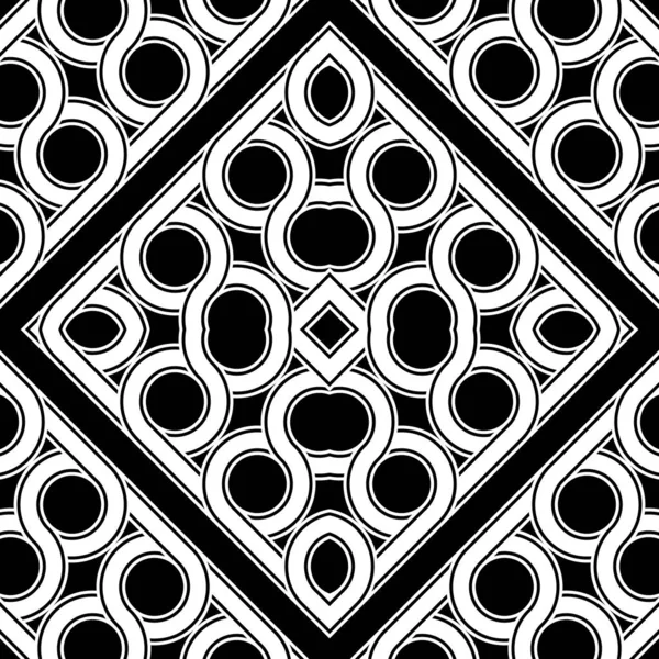 Design Seamless Geometric Pattern Abstract Monochrome Diamond Background Vector Art — ストックベクタ