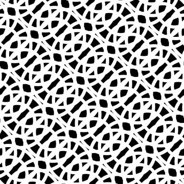 Kusursuz tek renkli ızgara deseni tasarla. Soyut iç içe geçmiş. Vektör sanatı
