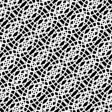 Kusursuz tek renkli ızgara deseni tasarla. Soyut iç içe geçmiş. Vektör sanatı