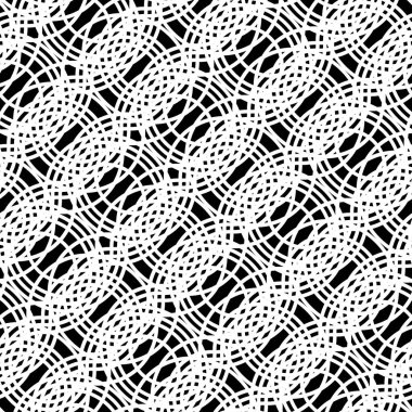 Kusursuz tek renkli ızgara deseni tasarla. Soyut iç içe geçmiş. Vektör sanatı