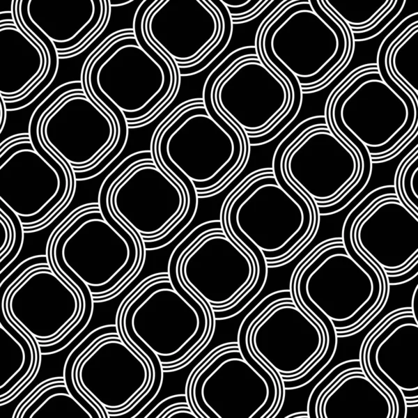 Design Nahtlose Spiralverdrehte Muster Abstrakter Monochromer Hintergrund Vektorkunst — Stockvektor