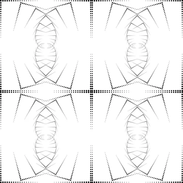 Tervezés Zökkenőmentes Pontozott Minta Absztrakt Monokróm Dekoratív Háttér Vektorművészet — Stock Vector