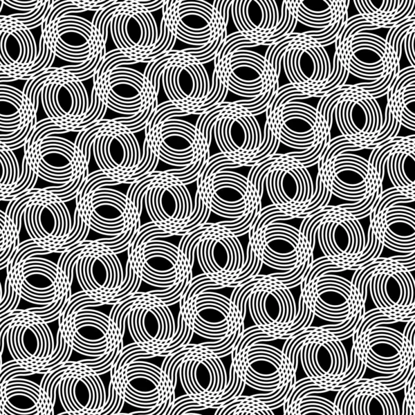 Design Nahtlosen Monochromen Dekorativen Muster Abstrakte Gitterhintergründe Vektorkunst — Stockvektor