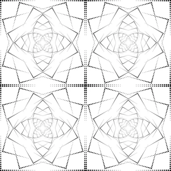 Дизайн Безшовного Пунктирного Візерунка Абстрактний Монохромний Декоративний Фон Векторне Мистецтво — стоковий вектор