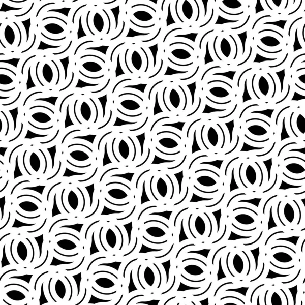 Design Seamless Monochrome Decorative Pattern Abstract Grating Background Vector Art — Stock Vector