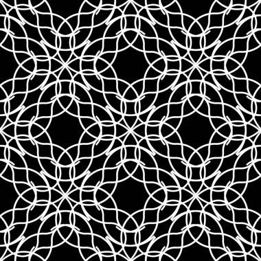 Kusursuz tek renkli ızgara deseni tasarla. Soyut iç içe geçmiş. Vektör sanatı