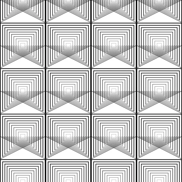 Design Seamless Grating Pattern Abstract Monochrome Lacy Background Vector Art — Stock Vector