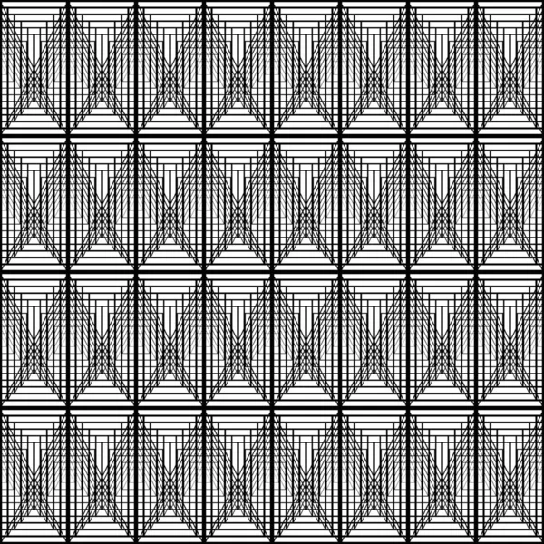 Design Seamless Grating Pattern Abstract Monochrome Lacy Background Vector Art — Stock Vector