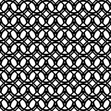 Kusursuz ızgara deseni tasarla. Soyut tek renkli geometrik arkaplan. Vektör sanatı