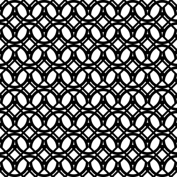 Modèle Grille Sans Couture Conception Résumé Fond Géométrique Monochrome Art — Image vectorielle