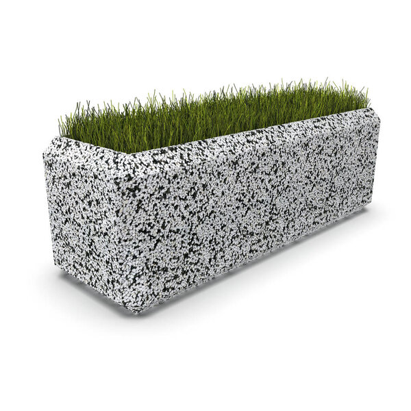 Цветочная ваза из мраморной крошки Балено 3D рендеринг
