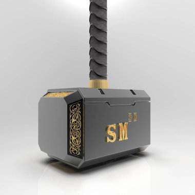 3D Mjollnir Tanrı 'nın çekici Thor 7