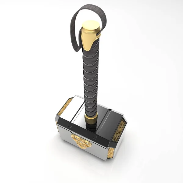 Modelo 3D Mjollnir el martillo del dios Thor 6 Fotos de stock libres de derechos